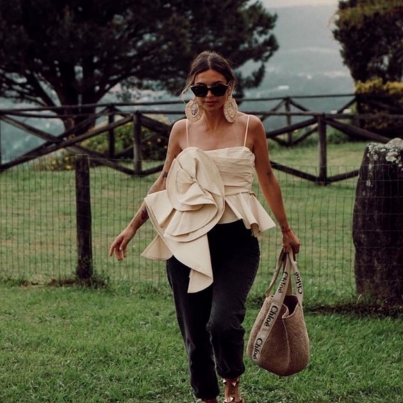 Zara Tops - ZARA Voluminous Flower Top Limited Edition